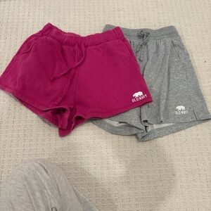 Old Navy Women's Athletic Shorts - Magenta and Gray